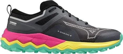 Chaussures de Trail Running Femme Mizuno Wave Ibuki 4 Noir Multi-couleurs