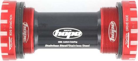 Hope MTB Stainless Steel Bottom Bracket - 68/73mm Red
