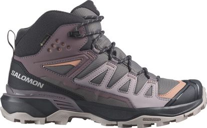 Salomon X Ultra 360 Mid GTX Violet Grey Women's Hiking Shoes