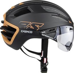 Casco SPEEDairo2 RS Helmet Amberfury Black Beige + Vautron Photochromic Visor