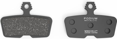Paire de Plaquettes AMP Podium - SRAM Code - Revêtement Ceramic/Métallique