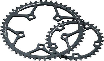 STRONGLIGHT Externe Ring Campagnolo Compact 110mm CT2 52T 10S Noir