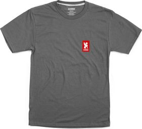 T-shirt Manche Courtes Chrome Vertical Gris / Rouge