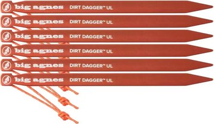 Big Agnes Dirt Dagger UL Heringe Rot (x6)