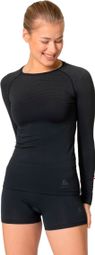 T-Shirt Manches Longues Femme Odlo Performance Light Eco Noir XS