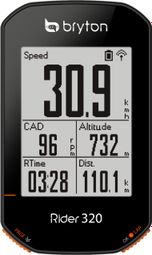 Bryton Rider 320T GPS-Computer + Herzfrequenzgürtel / Trittfrequenzsensor