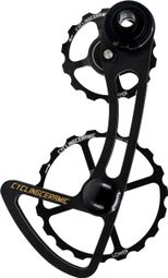 CyclingCeramic Oversized Derailleur Cage 14/19T for Campagnolo Mechanical 12S Derailleur Black