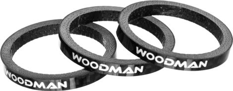 Entretoises de Direction Woodman Carbone 4mm (x3)