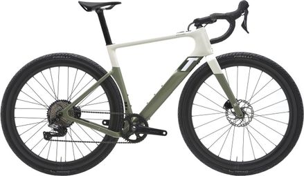 Prodotto ricondizionato - Electric Gravel Bike 3T Exploro RaceMax Boost Dropbar Shimano GRX 11V 250 Wh 700 mm White Satin Green Khaki 2022