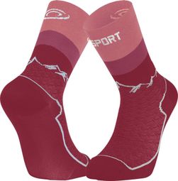 Bv Sport Trek Double GR High Polyamide Pink socks