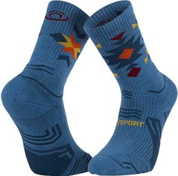Bv Sport Trek Double GR Haute Lyocell Aztec Bleu socks