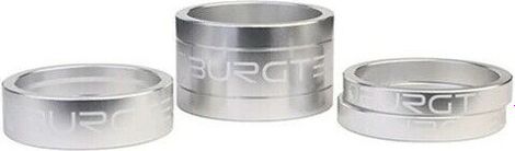 Burgetec Kit Steering Spacers Silver