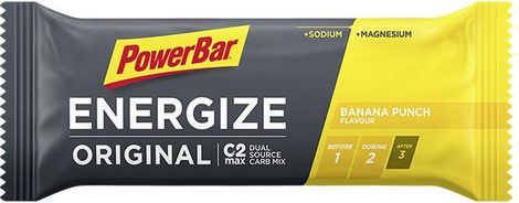 Barre Energétique Powerbar Energize Original C2Max 55gr Banane