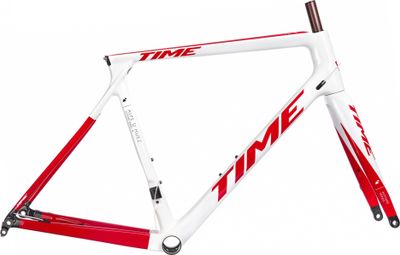 Kit telaio / forcella Time Alpe D'Huez 01 Disc White Racing Red