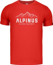 T-shirt de randonnée Alpinus Mountains rouge - Homme