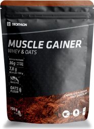 Poudre Whey Muscle Gainer Decathlon Nutrition Chocolat/Avoine 700g