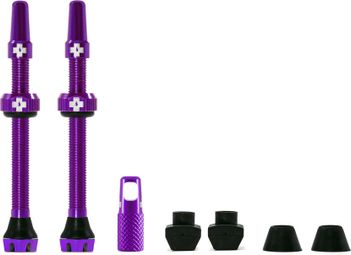 MUC OFF-Tubeless valve kit V2 (pair) 60mm Purple