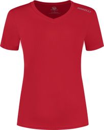 T-Shirt De Sport Manches Courtes Rogelli - Femme - Rouge