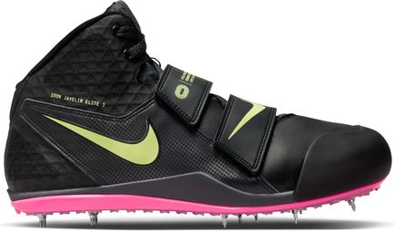 Nike Zoom Javelin Elite 3 Black Pink Yellow Unisex Track & Field Shoes