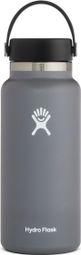 Bouteille Hydro Flask Boca ancha con tapa flexible 946 ml Gris oscuro