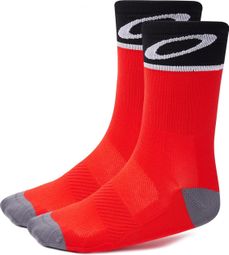 Oakley Mid-High Cycling Socks Red