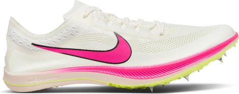 Nike ZoomX Dragonfly White Pink Yellow Unisex Track & Field Shoes