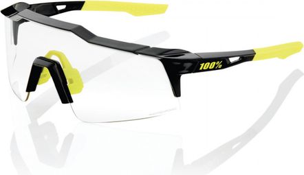 100% Speedcraft SL Black Goggles - Photochromic Lens