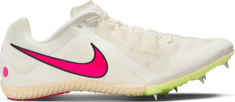 Nike Zoom Rival Multi White Pink Yellow Unisex Track & Field Shoes