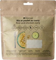 Glutenvrije gedehydrateerde maaltijd FORCLAZ ORGANIC Chicken Curry 120 g