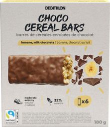 Cereal Bars Decathlon Nutrition Chocolate Banana 6x30g
