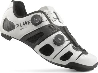 Chaussures Route LAKE CX242 Regular Blanc/Noir (Version Large)