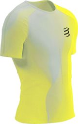Compressport Performance Kurzarmshirt Gelb / Weiß