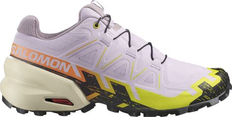 Salomon Speedcross 6 Violet Yellow Women's Trail Running Shoes