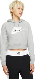 Sweat à Capuche Nike Sportswear Essential Dk Gris / Blanc Femme