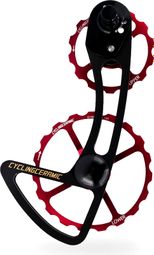CyclingCeramic Cage 14/19 Umwerferkäfig für Shimano Ultegra R8000 / 8050 - Dura Ace R9100 / 9150 Rot