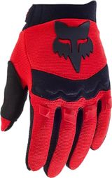 Fox Junior Dirtpaw Gloves Fluorescent red