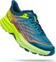 Hoka One One Speedgoat 5 Blue Coral Yellow Trail Shoes