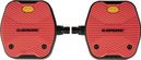 Pair of Flat Look Geo City Grip Red Pedals