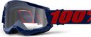 100% STRATA Maske 2 | Rot Blau Masego | Klare Brille