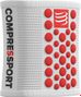 Polsini Compressport Sweatbands 3D.Dots (paio) Bianco Rosso