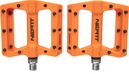 Pair of Flat Pedals Neatt Composite 8 Pins Orange