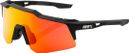 100% Speedcraft Goggles - XS Soft Tact Black - Hiper Red Multilayer Mirror Lenses
