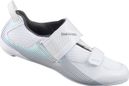 Zapatillas Triatlón Mujer Shimano TR501 Blancas