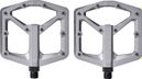 Pair of Crankbrothers Stamp 3 Gray Magnesium Pedals