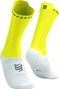 Chaussettes Compressport Pro Racing Socks v4.0 Bike Blanc/Jaune