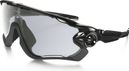 Oakley Jawbreaker Clear To Black Iridium Photochromic Lenses - Polished Black Frame / Ref: OO9290-14