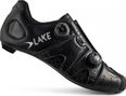 Zapatillas de carretera Lake CX241-X Negro / Plata Versión horma ancha