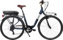 Bicyklet Claude Electric City Bike Shimano Tourney 7S 500 Wh 700mm Matte Night Blue Brown