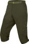 Pantalones cortos Hummvee II con calzoncillos Endura verde oscuro