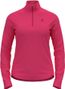 Women's Odlo Berra Pink 1/2 Zip Sweater